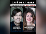 Thierry Samitier et Clara Lefort au Café de la Gare
