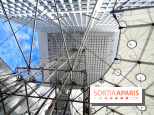 Réouverture du toit de la Grande Arche de La Défense