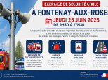 Pourquoi des sirènes vont retentir à Fontenay-aux-Roses le 25 juin ?