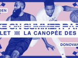 James Harden et Donovan Mitchell sous la Canopée des Halles à Paris 