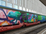 Un train street art à la Gare de l'Est pour sensibiliser à la cause environnementale