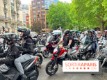 Manifestation de motards à Paris contre le stationnement payant des deux-roues
