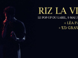 Riz la vie en concert au Pop up du label
