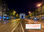 Visuel Paris Arc de Triomphe Champs Elysées nuit