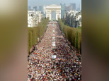 Champs Elysées, Marathon de Paris, Course, Jogging