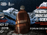 Rencontres Montagnes et Sciences à Paris - Lundi 27 mai 2019 au Forum des Images