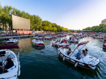 Photos du cinéma sur l'eau de Paris Plages