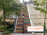 Montmartre Paris - escalier coloré