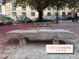 Ce parc parisien dans le 6e arrondissement cache deux bancs en forme de livre