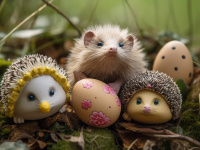 Visuels chasse aux oeufs de Pâques  - Chasse aux oeufs de Pâques hérissons (2)