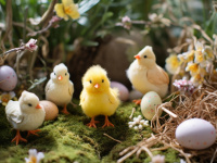 Visuels chasse aux oeufs de Pâques  - Chasse aux oeufs de Pâques poussins (1)