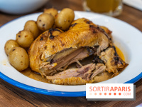 Label Broche restaurant - David Gallienne - Table du Gourmet - Galeries Lafayettes - Top Chef -  poulet