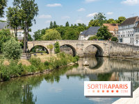 L'Isle-Adam, l'un des plus beaux village d'Ile-de-France -  bord de l'Oise - pont