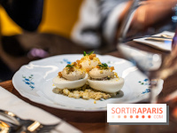 Bistrot Podium, le restaurant festif avec la carte de Glenn Viel -  L'oeuf mimosa au tourteau