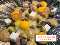 L'Evadé - Poireaux, jaune d'oeuf, cecina, moutarde