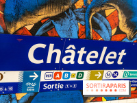 La station de Métro Châtelet re-décoré par des street-artistes