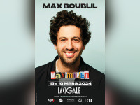 Max Boublil à la Cigale en mars 2024 avec son nouveau spectacle, Maximilien