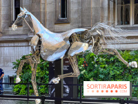 ZEUS, cheval métallique de la cérémonie d'ouverture des JO de Paris 2024 à l'Hôtel de Ville