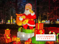 L'Odyssée Lumineuse 2024, le parcours de lumières au Parc Floral - les photos - Père Noël - cadeaux