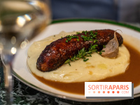 Le Bistro des Livres, le restaurant français pour les amoureux des bouquins -  saucisse purée 