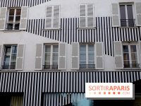 Daniel Buren et Miles Greenberg, nos photos de l'expo au Reiffers Art Inititiatives à Paris 