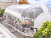 Un hiver ensoleillé au sommet de Paris sur le Rooftop Eylau Paris