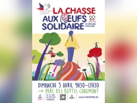 Secours populaire - Chasse aux oeufs solidaires 2026 - Affiche (1)