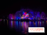 Disneyland Paris : Disney Cascade of Lights, le spectacle nocturne sur Adventure Bay