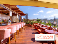 La terrasse en rooftop du Kinugawa à l'hôtel Sax Paris 7e