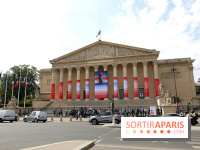 Seth habille la colonnade de l’Assemblée nationale - nos photos