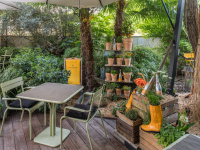 La Table du Huit ouvre son potager Veuve Clicquot en terrasse