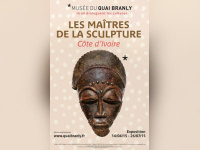 sculpture de Côte d'Ivoire au Musée du Quai Branly