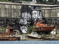 Vous êtes ici, l'expo-atelier enfant de JR au Centre Pompidou