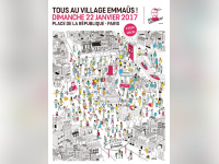 Le village Emmaüs, la grande Fête Populaire Place de la République