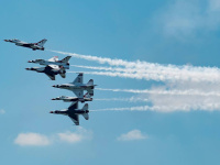 Défilé aérien du 14 juillet 2017 : l'US air Force aux côtés de la Patrouille de France