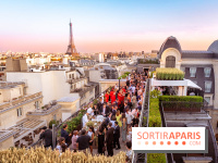 La terrasse en Rooftop du Peninsula Paris 2025, le bar perché à la vue imprenable