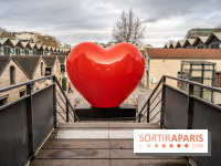 Un cœur XXL à Bercy Village pour la Saint-Valentin