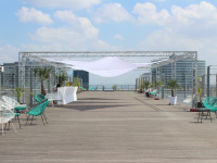 Les afterwork en rooftop sur toit de la Grande Arche de la Défense