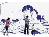 Journée Internationale des filles sur le Parvis de l'Hôtel de Ville