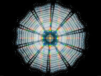 La coupole des Galeries Lafayette transformer en arc-en-ciel avec l’œuvre de Kimsooja