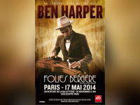 Ben Harper en concert aux Folies Bergère de Paris en 2014