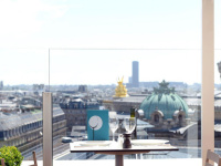 Le Caffè Burlot sur la terrasse des Galeries Lafayette