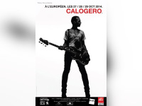 Calogero en concerts à l’Européen de Paris en octobre 2014