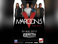 Maroon 5 en concert au Zénith de Paris en mai 2015