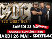 AC/DC en concerts au Stade de France en mai 2015 : date supplémentaire le 26 mai