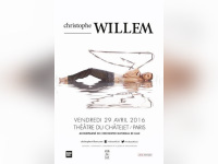 Christophe Willem en concert au Théâtre du Châtelet de Paris en 2016