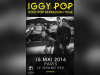 Iggy Pop en concert au Grand Rex de Paris en mai 2016