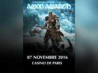 Amon Amarth en concert au Casino de Paris en novembre 2016
