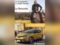 Tony Parker en dédicace à L'Atelier Renault