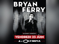 Bryan Ferry en concert à l'Olympia de Paris en juin 2017  